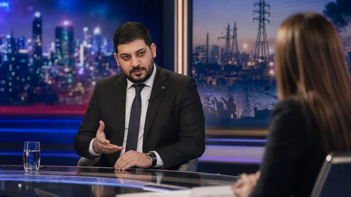 Approved MTV Lebanon interview visual featuring Hussein El Hajj Hassan and Lilian Houeila.