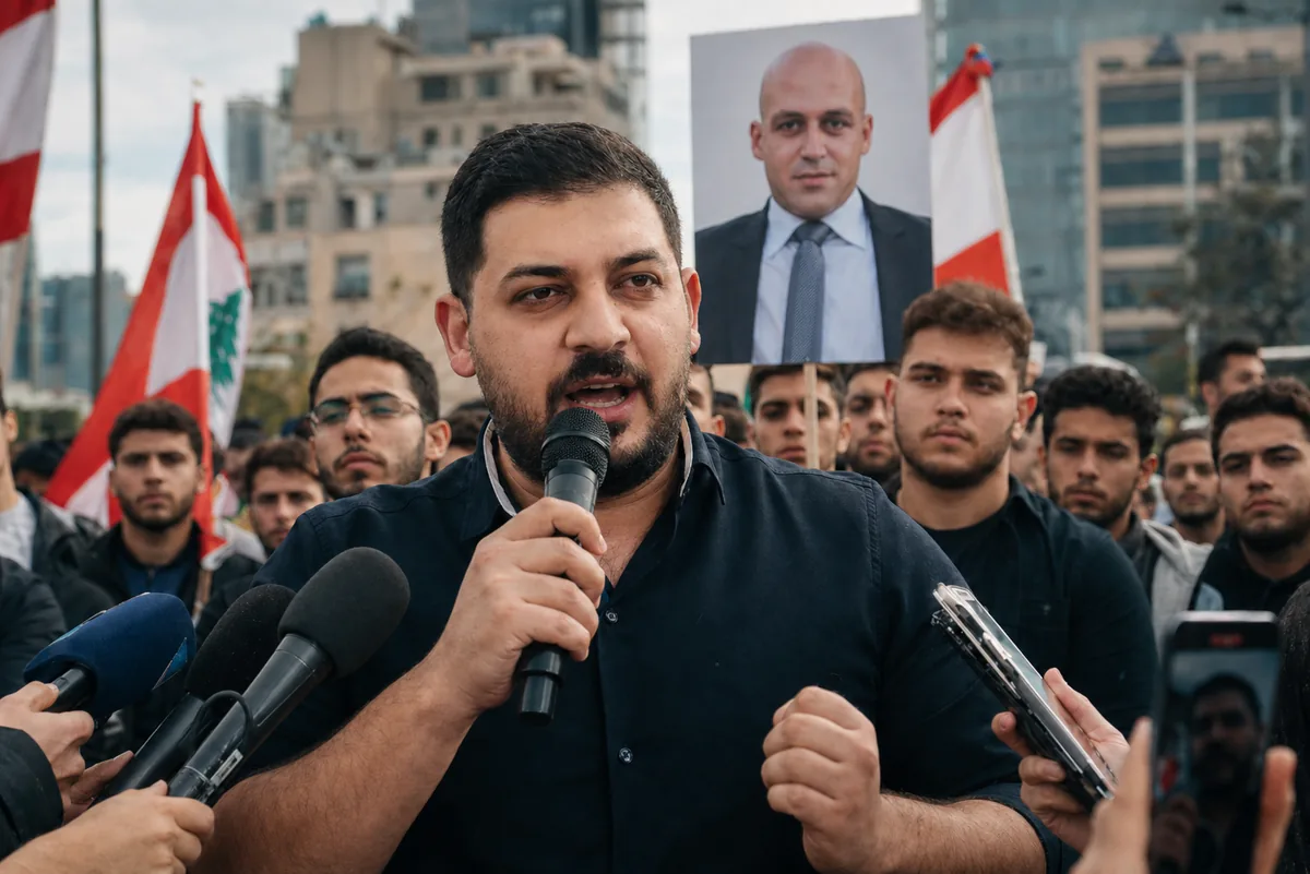 Approved MTV Lebanon public demonstration visual featuring Hussein El Hajj Hassan.